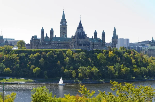 Budynki Parlamentu Ottawie Ontario Kanada — Zdjęcie stockowe