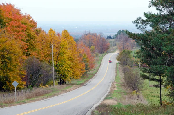 Highway Durch Central Ontario Herbsttag — Stockfoto