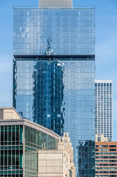 Vista Edifícios Centro Chicago — Fotografia de Stock