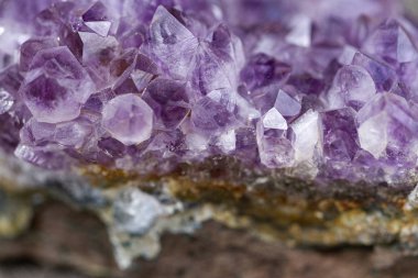 Büyük Ametist Mineral taş makro