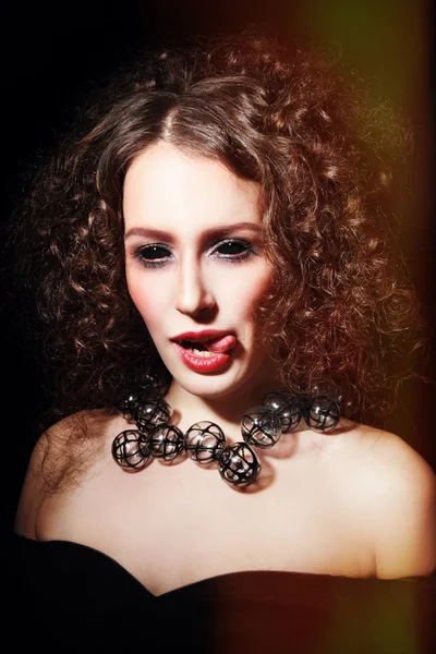 Girl with gothic make-up — Stock fotografie