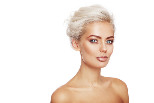 Сексуальная блондинка красивая девушка
