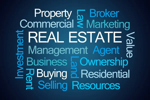 Real Estate Word Cloud — Stock Photo, Image