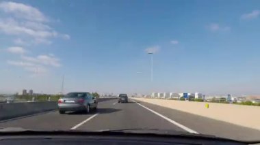 Valencia, İspanya sürüş Timelapse Pov