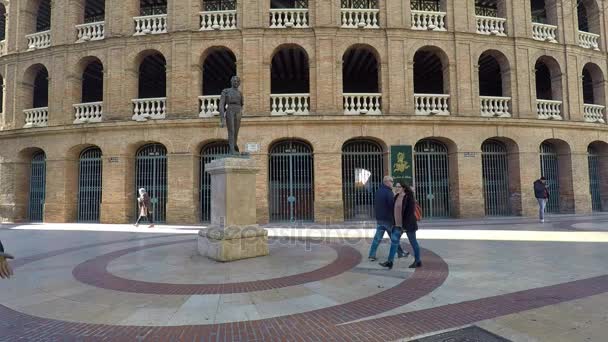 Plaza de Toros de Valencia, España — Vídeo de stock