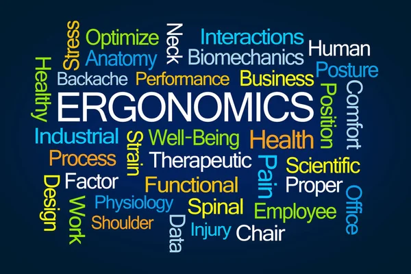 Ergonomics Word Cloud — Stock Photo, Image