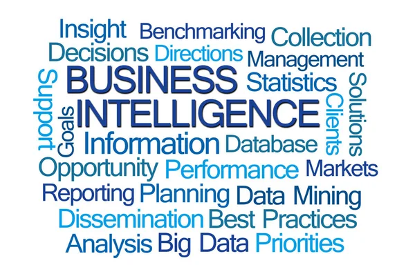 Business intelligentie word cloud — Stockfoto