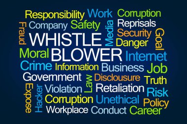 Whistle blower kelime bulutu