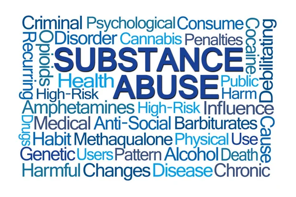 Substance Abuse Word Cloud — Stock Photo, Image