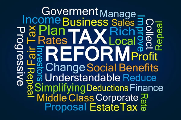 Reforma fiscal Word Cloud —  Fotos de Stock