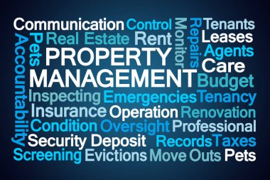 Property Management Word Cloud clipart