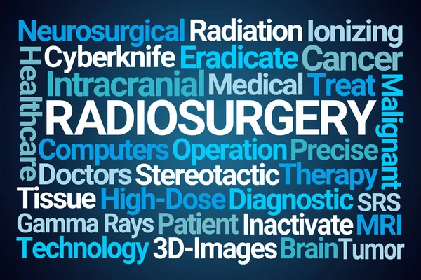 Radiochirurgie slovo mrak — Stock fotografie