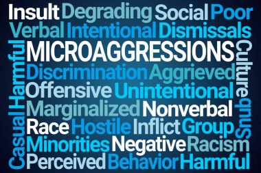 Microaggressions Word Cloud clipart