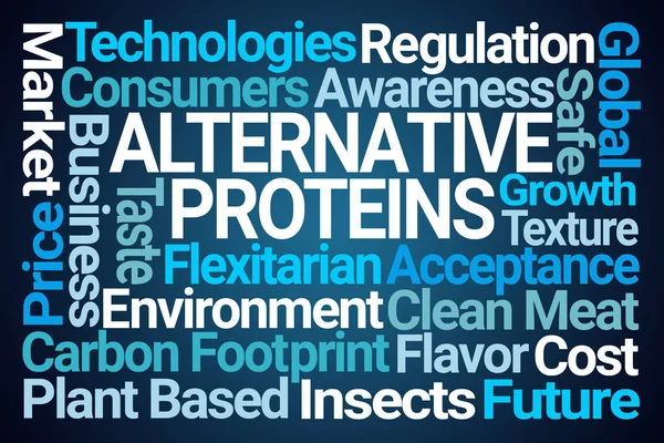 Alternative Proteins Word Cloud — Stock Photo, Image