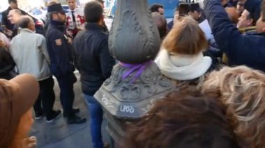 Valencia, İspanya - 11 Mart 2018: Boğa güreşçisi Juan Jose onun yol için Valencia Bullring Padilla. O bir boğa güreşi sırasında göz kaybettikten sonra boğa güreşi tehlikeleri kamu yüzü olmaya başladı.