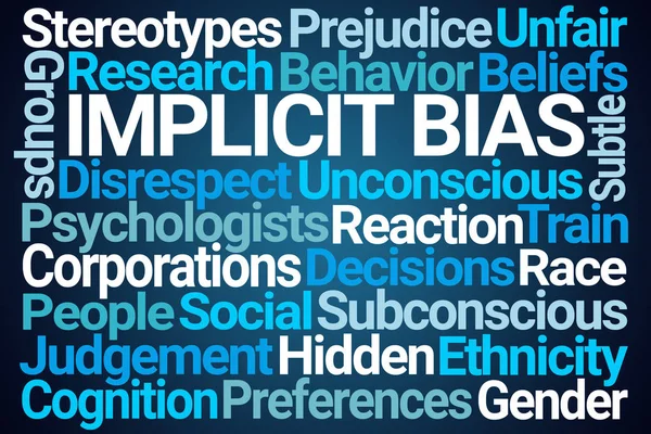 Örtülü önyargı kelime bulutu