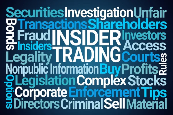 Insider Trading Word Cloud — Fotografia de Stock