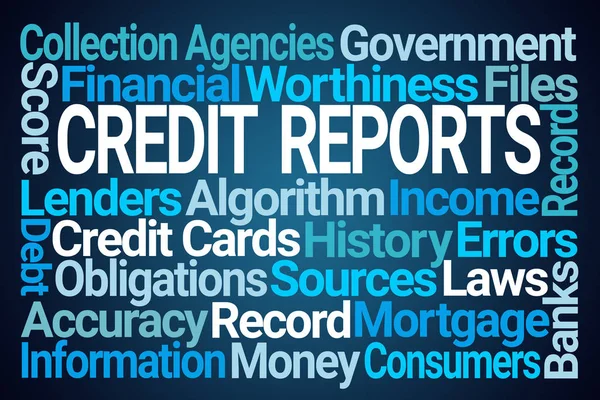 Credit Reports Word Cloud — Stock Photo, Image