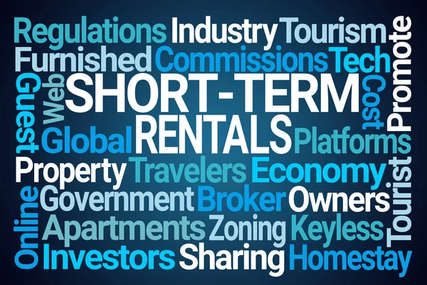Short Term Rentals Word Cloud — Stock Photo, Image
