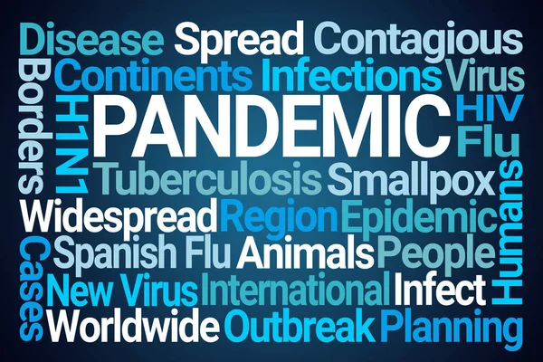 Pandemic Word Cloud — Stock Photo, Image