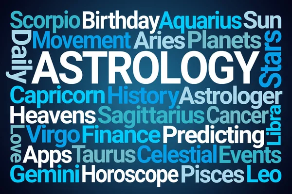 Astrología palabra nube — Foto de Stock