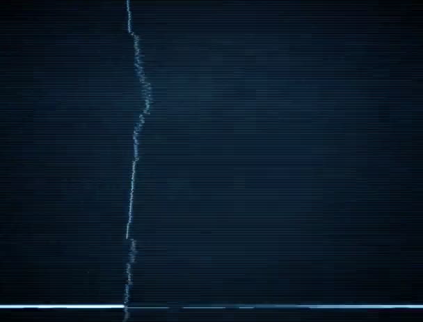 Boucle de fond statique TV endommagée avec lignes de balayage épaisses 