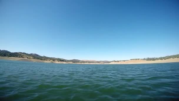 Time Lapse Travelling Across Large Body of Water — Stock Video