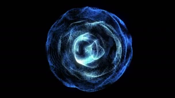 Детальный голубой ядро — стоковое видео