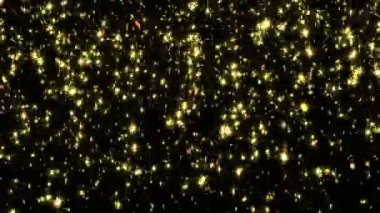 Altın glitter düşen konfeti 