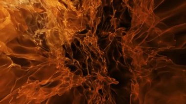 Derin yangın soyut alevler