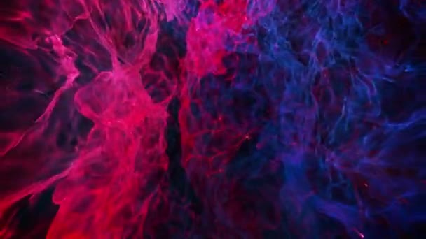 Elektrický purpurové a modré plameny — Stock video