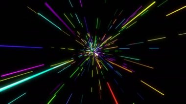 Seyrek renkli ışık ışını döngü