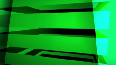 Renkli soyut 3D küp arka plan döngü döndürme