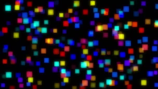 Małe kolorowe Płytki mozaikowe błysk pętli z kanału alfa — Wideo stockowe