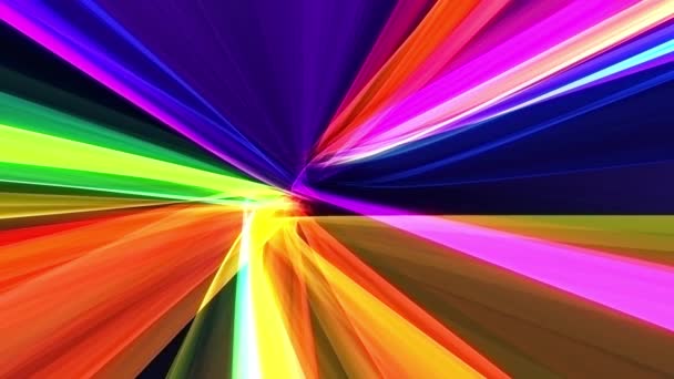 Fundo de loop de fita trançado colorido multi vibrante — Vídeo de Stock