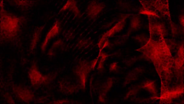 Smyčka v pozadí červené molekulární buňky — Stock video