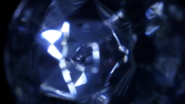 Abstrakta roterande crystal — Stockvideo