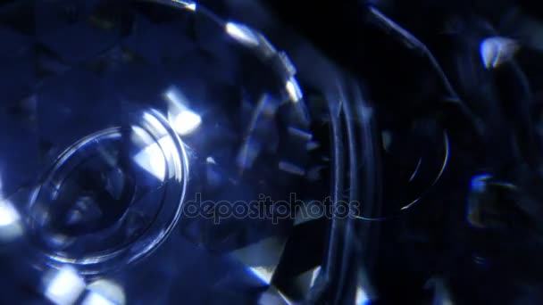 抽象的旋转水晶 — 图库视频影像
