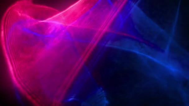 Blauer und magenta rauchiger Hintergrund — Stockvideo