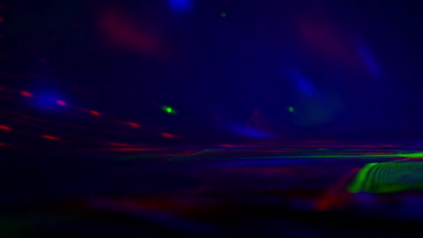 Laser och ljus scen — Stockvideo