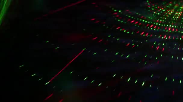 Laser en licht podium — Stockvideo