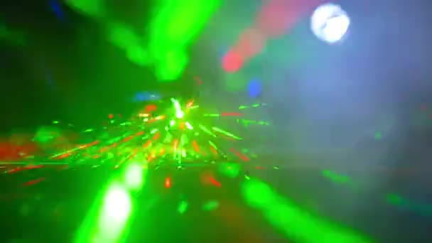 Lasera i światła etapie — Wideo stockowe