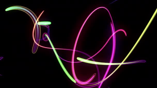 Nightclub neon lightshow — Stock Video