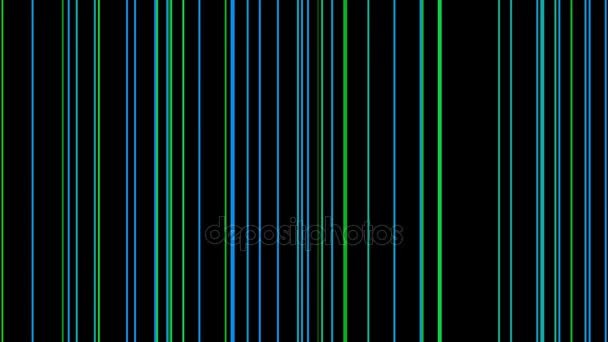 Abstracte verticale blauwe groene lijn achtergrond lus — Stockvideo