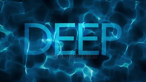 Фрактал DEEP Назва абстрактна водяна петля — стокове відео