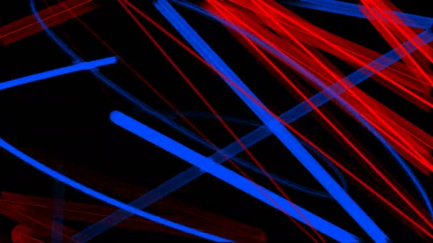 Röd och blå jagar ljusstrålen bakgrund Loop — Stockvideo