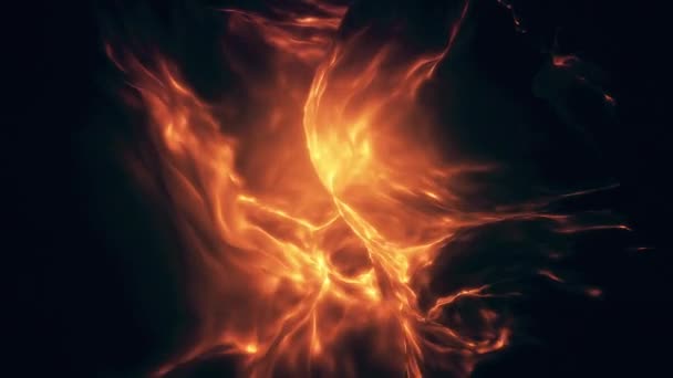 Ethereal Glowing Abstract Flame Loop — Stock Video