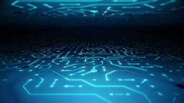 Circuitboard ortam arka plan döngü sonsuz yolculuk