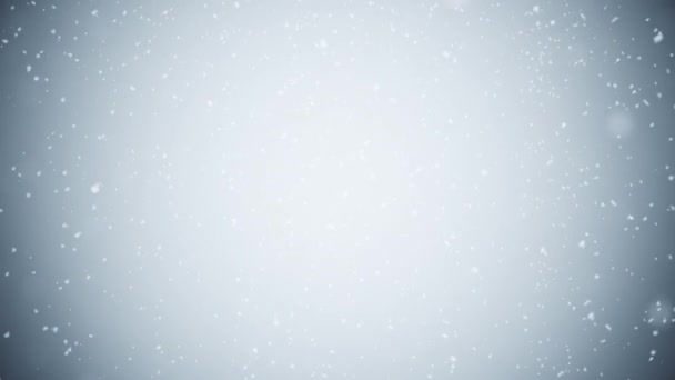 Inverno Tema Neve Caduta Sfondo Loop Loop Neve Caduta Sfondo — Video Stock