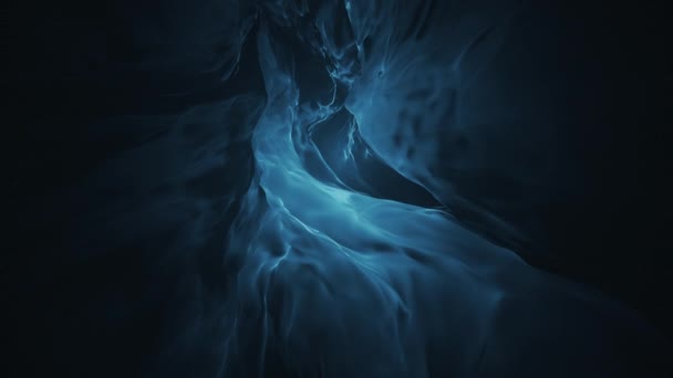Deep Saturated Abstract Fluid Flame Loop Background — Stock Video